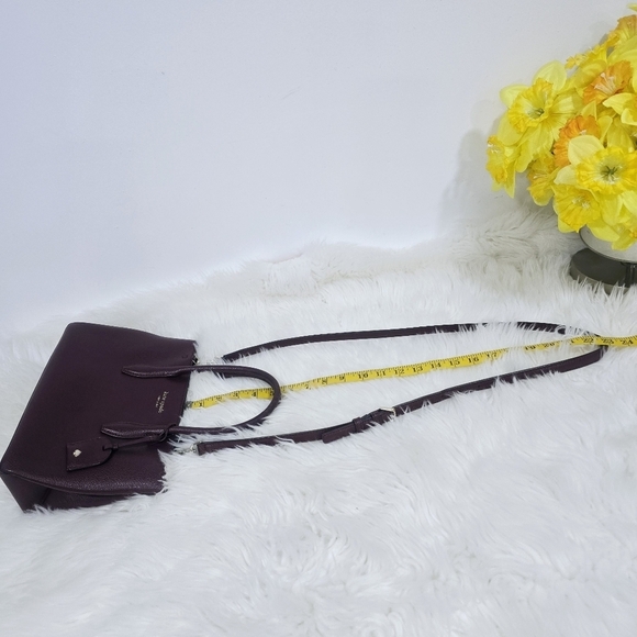 Kate Spade Eva Small Top Zip Satchel in Cherrywood Red - Picture 5 of 12